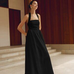 Commense Black Halter Dress- Size M- NEW w/ Tags!